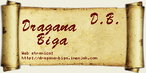 Dragana Biga vizit kartica